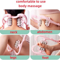 6 Wheel Dual Pressure Neck Massager