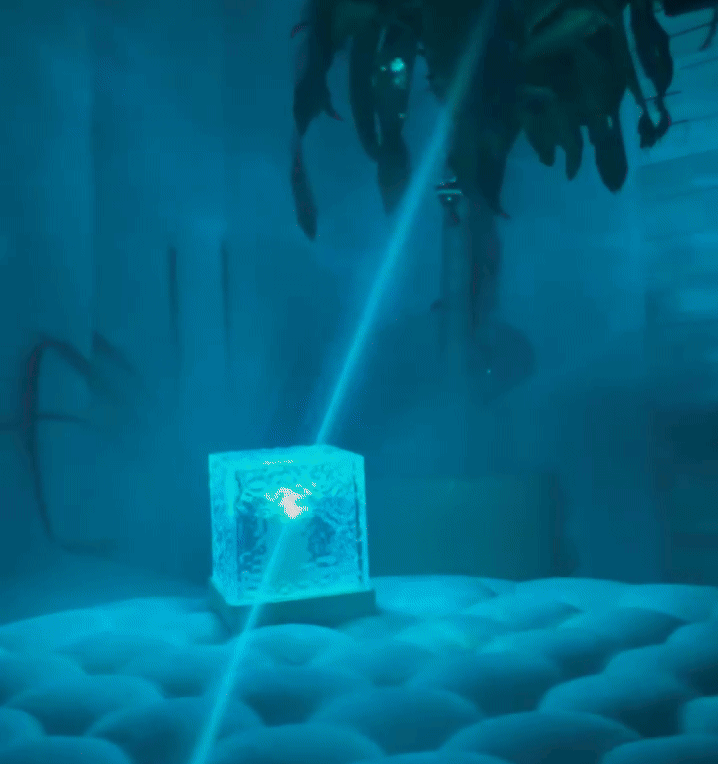 Rotating Water Ripple Night Light Aura Lamp